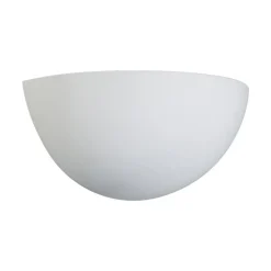 Wandlamp Lindby Pascali, hoogte 13 cm, wit, gips