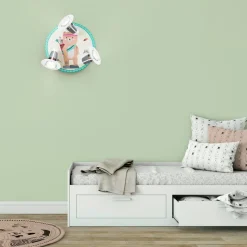 Wandlamp Little Indians, Beer Bjørn, geel-groen