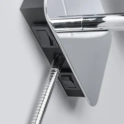 Wandlamp Lucande Jettka, hoogte 63 cm, leesarm, textiel