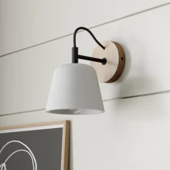 Wandlamp Lucande Kalinda, grijs, beton, 20 cm hoog, E14