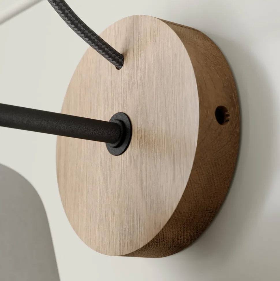 Wandlamp Lucande Kalinda, grijs, beton, 20 cm hoog, E14