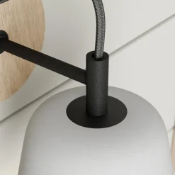 Wandlamp Lucande Kalinda, grijs, beton, 20 cm hoog, E14