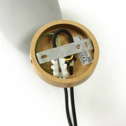 Wandlamp Lucande Kalinda, grijs, beton, 20 cm hoog, E14