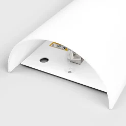 Wandlamp Lucande Sidra, hoogte 28 cm, glas, halfrond