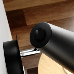 Wandlamp Lucande Wibke, hoogte 24 cm, zwart, goud, metaal