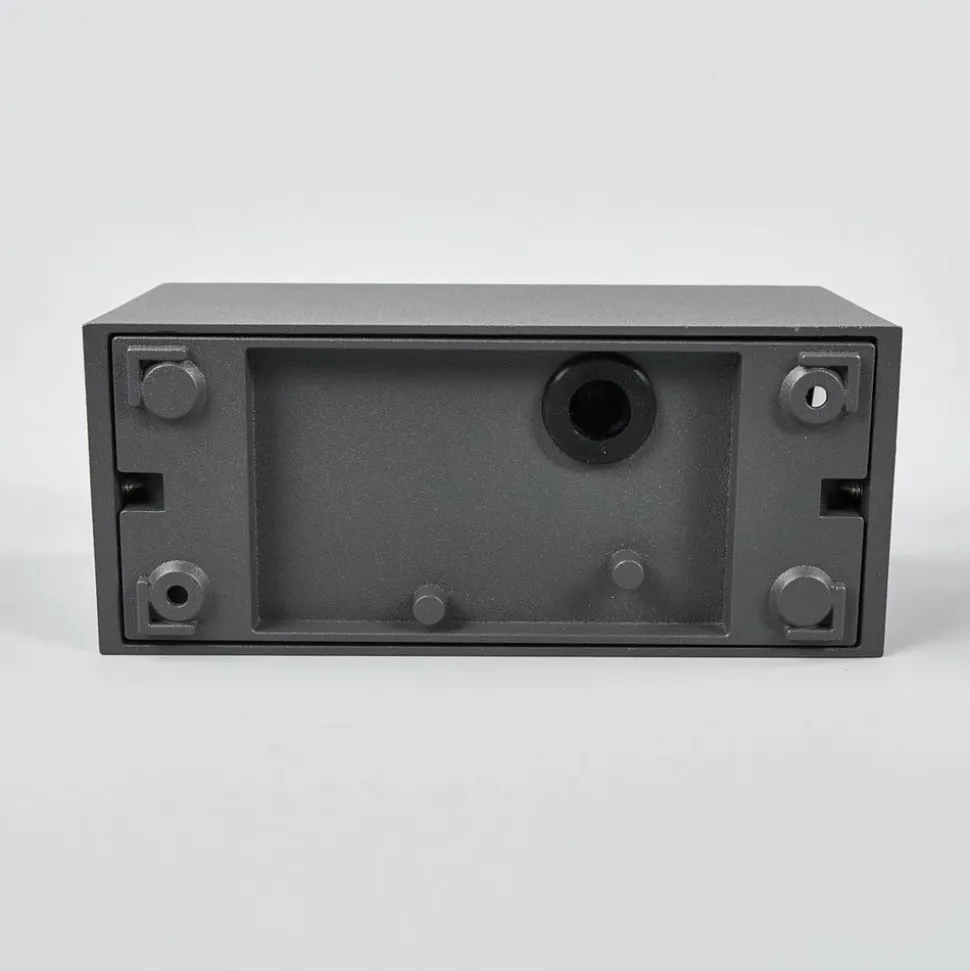 Wandlamp Lucande Xava, up/down, antraciet, 2-lamps, GU10