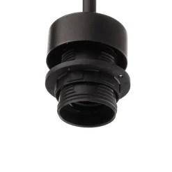 Wandlamp Lukka, 1-lamp, zwart/amber