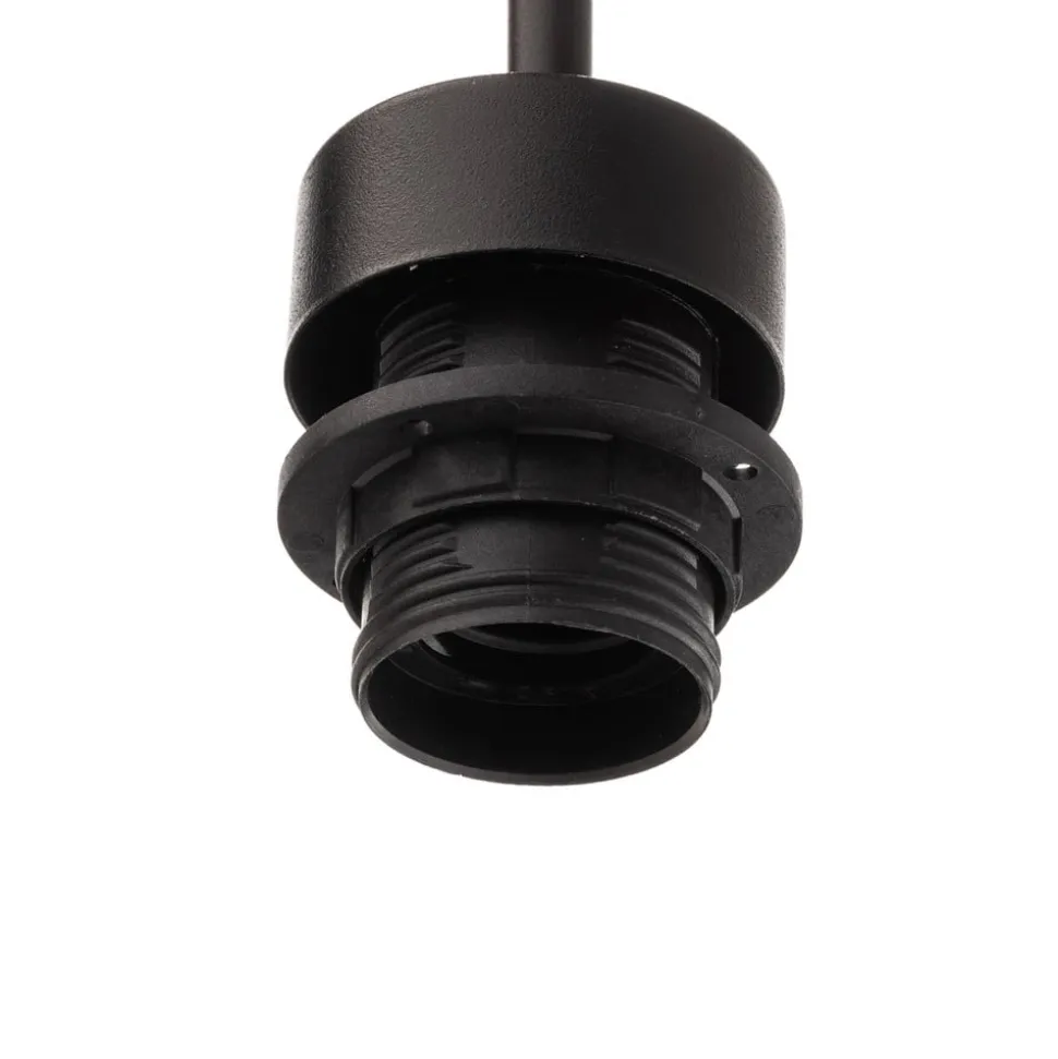 Wandlamp Lukka, 1-lamp, zwart/amber