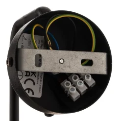 Wandlamp Lukka, 1-lamp, zwart/amber