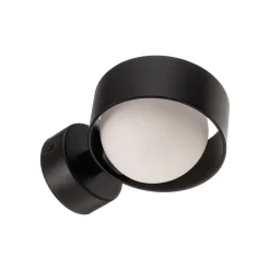 Wandlamp Mado van staal, zwart, 1-lamp