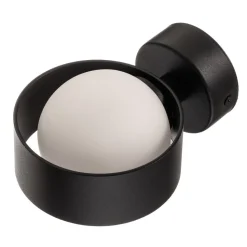 Wandlamp Mado van staal, zwart, 1-lamp