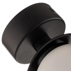 Wandlamp Mado van staal, zwart, 1-lamp