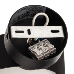 Wandlamp Mado van staal, zwart, 1-lamp