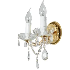 Wandlamp Marie Claire, kristal, 2-lamps