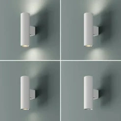 Wandlamp Marion, 2-lamps, wit