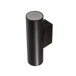 Wandlamp Marion Plus, zwart, GU10, staal, hoogte 18 cm