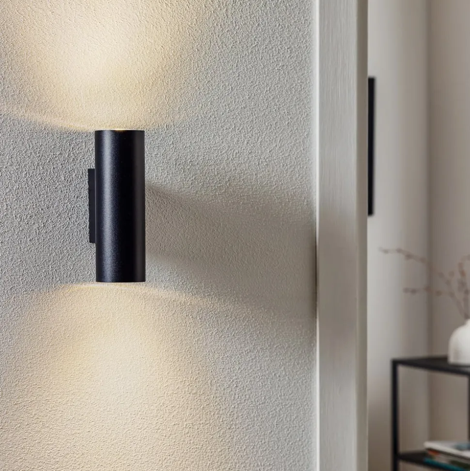 Wandlamp Marley 2-lamps zwart