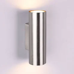 Wandlamp Marley met matte nikkelafwerking