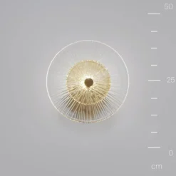 Wandlamp Maytoni Aster, glas, Ø 28 cm, 1 x E14