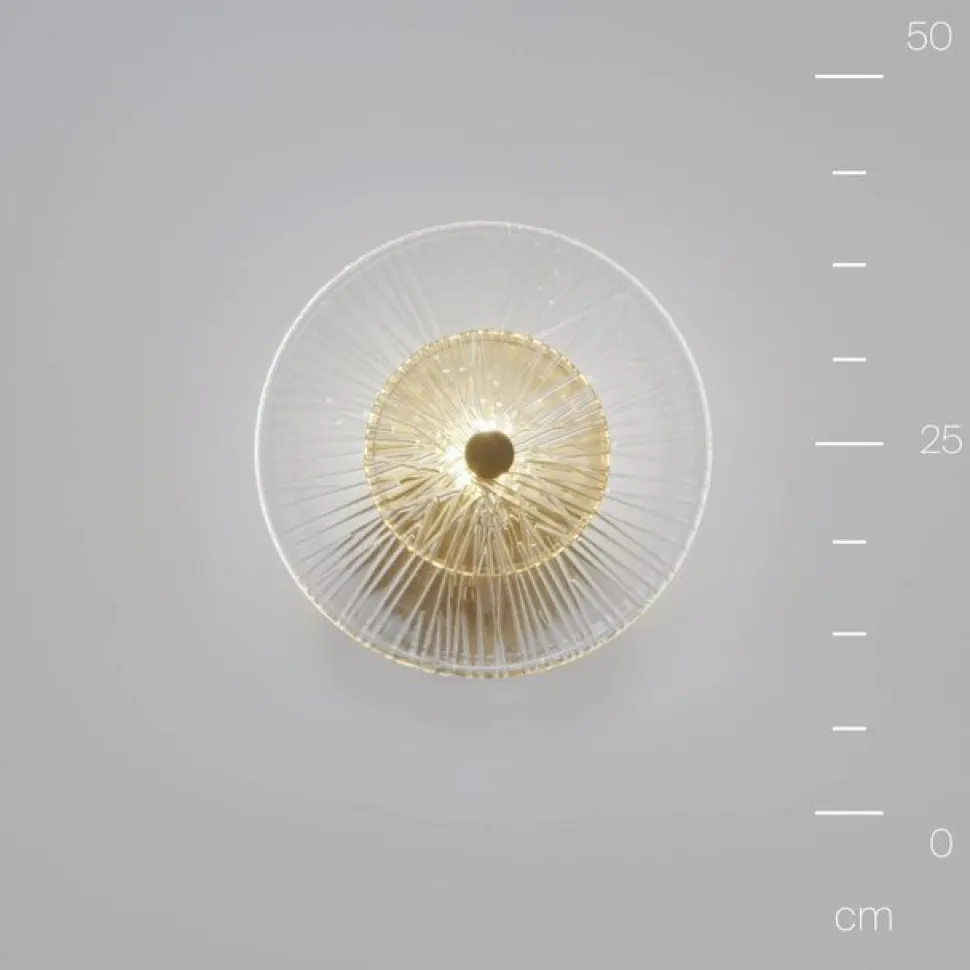 Wandlamp Maytoni Aster, glas, Ø 28 cm, 1 x E14