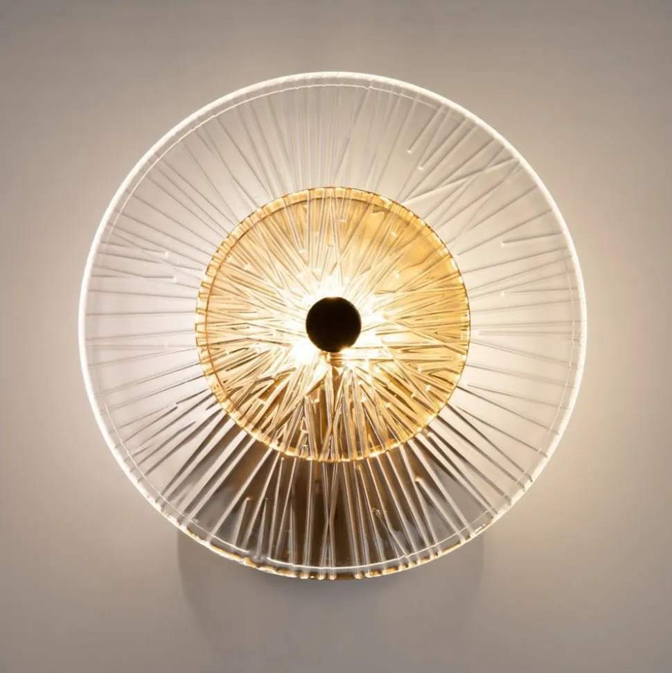 Wandlamp Maytoni Aster, glas, Ø 28 cm, 1 x E14