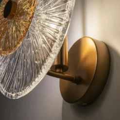 Wandlamp Maytoni Aster, glas, Ø 28 cm, 1 x E14