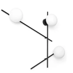 Wandlamp Mikado, matglas, 3-lamps