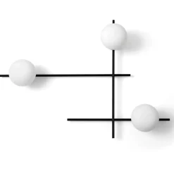 Wandlamp Mikado, matglas, 3-lamps