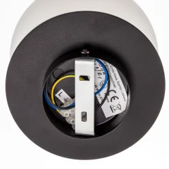 Wandlamp Minerva K1 met zwarte metalen rand