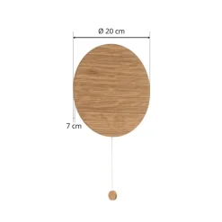 Wandlamp Minimal van eikenhout