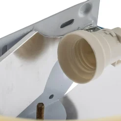 Wandlamp Mira, crème/brons, glas, 30 cm breed, E27