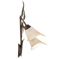 Wandlamp Miranda 2-lamps, brons