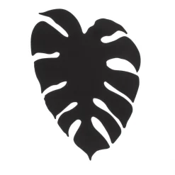 Wandlamp Monstera, bladvorm, 3 x G9, staal, zwart