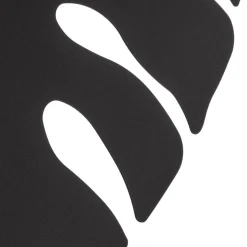 Wandlamp Monstera, bladvorm, 3 x G9, staal, zwart