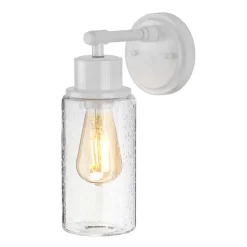 Wandlamp Morvah voor badkamers in het wit