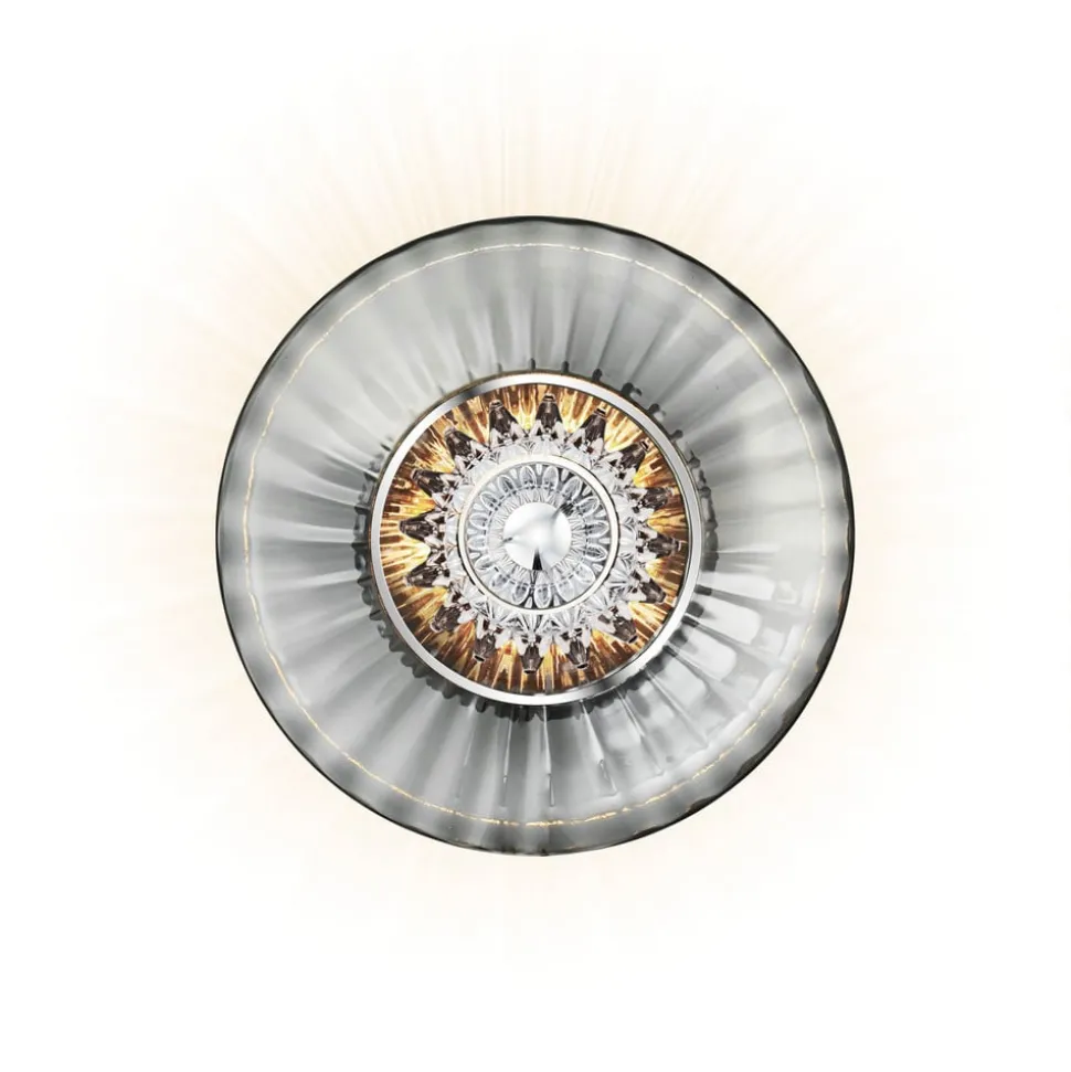 Wandlamp New Wave Optic, rookgrijs, Eyeball, stekker