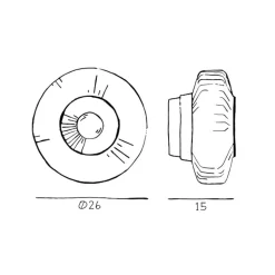 Wandlamp New Wave Optic, rookgrijs, Eyeball, stekker