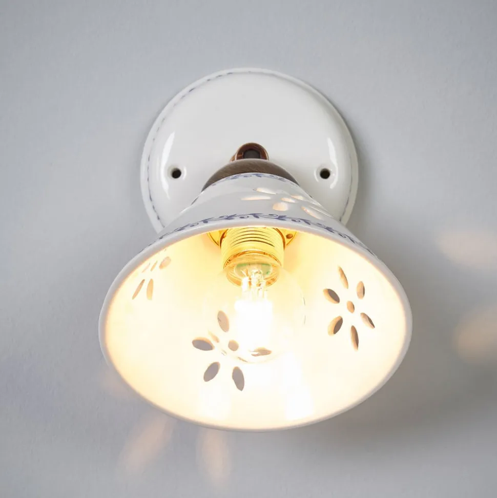 Wandlamp NONNA van witte keramiek