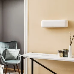 Wandlamp Noris up/down van wit keramiek