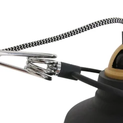 Wandlamp Nové met stekker, zwart