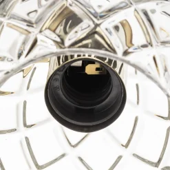 Wandlamp Odel met versierde glazen kap