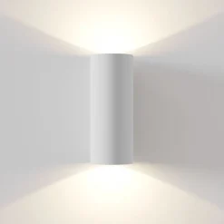 Wandlamp Parma van gips, 8x20 cm