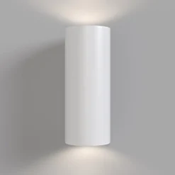 Wandlamp Parma van gips, 8x20 cm