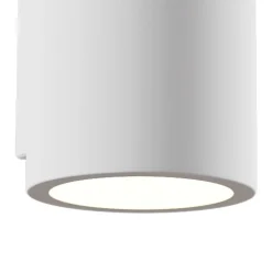 Wandlamp Parma van gips, 8x20 cm