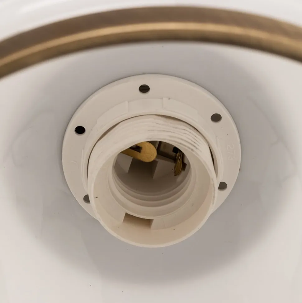 Wandlamp Petro, antiek met glazen kap