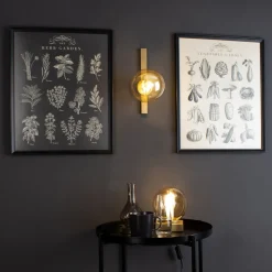 Wandlamp Pluto 1-lamp, goud