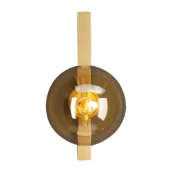 Wandlamp Pluto 1-lamp, goud