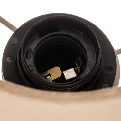 Wandlamp Polo, beige/messing donker