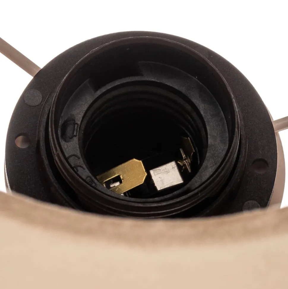 Wandlamp Polo, beige/messing donker