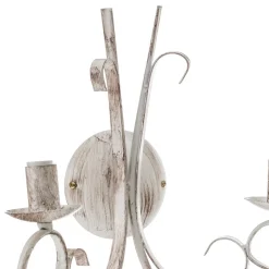 Wandlamp Pompei, 2-lamps, antiek wit